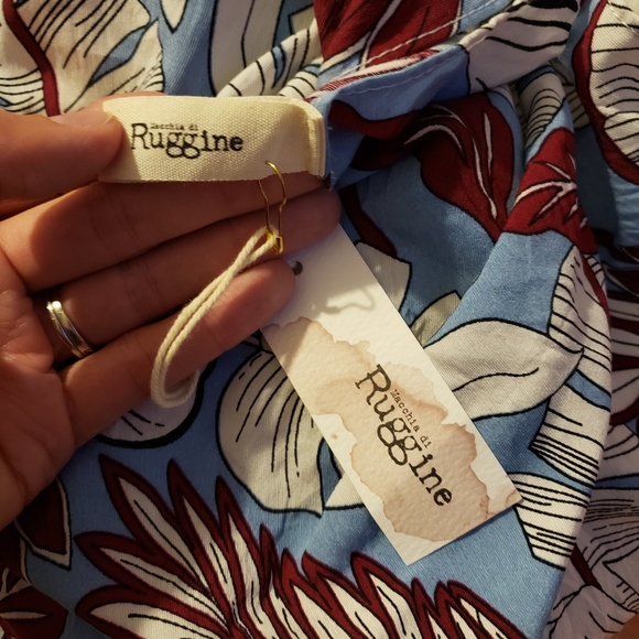 Macchia di Ruggine leaf print cover up - Picture 2 of 2